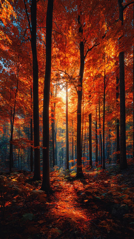 Autumn Forest Splendor HD Wallpaper