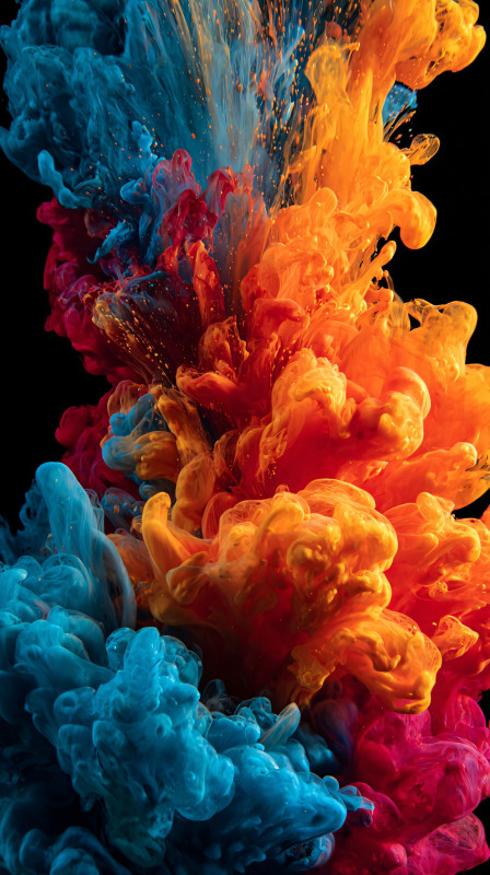 color explosion abstract ink 4k wallpaper free download