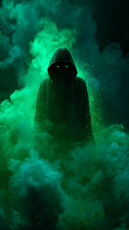 dark green hooded fantasy 4k wallpaper free download