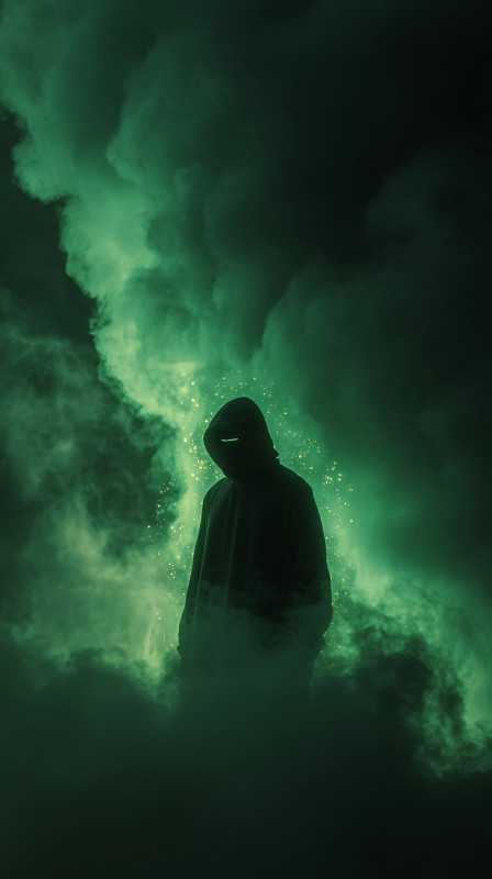 dark green hooded mystery 4k wallpaper free download