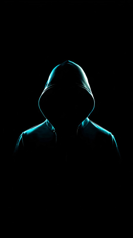 dark hooded silhouette minimal 4k wallpaper free download