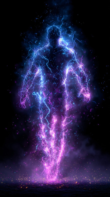 Electric Silhouette 4K HD Wallpaper
