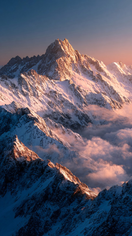 Majestic Mountain Sunrise 4K HD Wallpaper