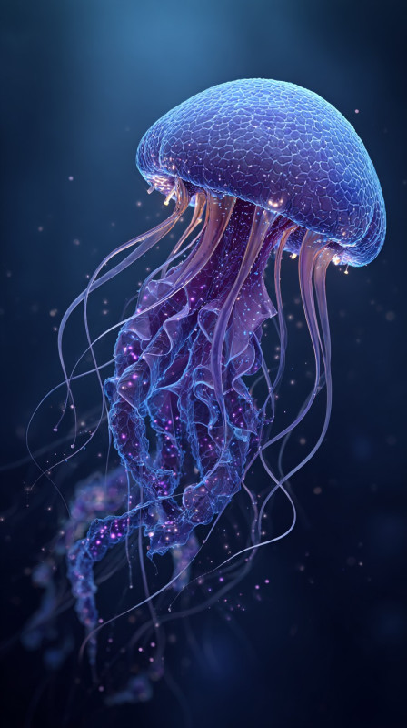 Mesmerizing Jellyfish 4K Wallpaper for Mobile