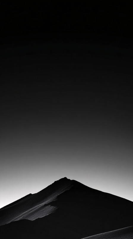 minimal dark mountain silhouette 4k wallpaper free download
