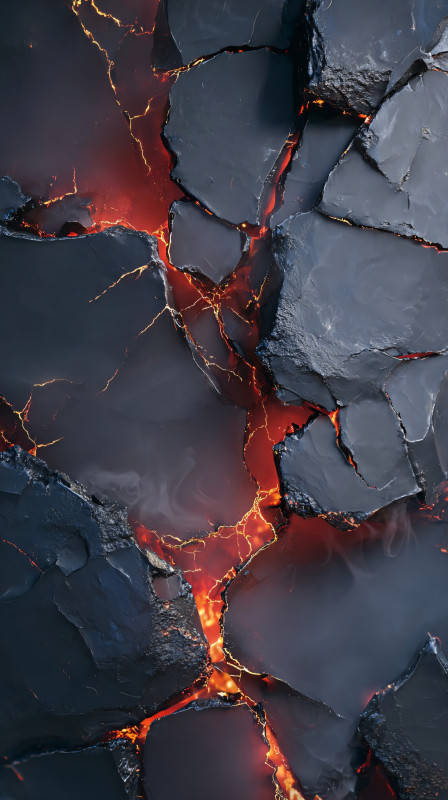Stunning Lava Cracks 4K Wallpaper