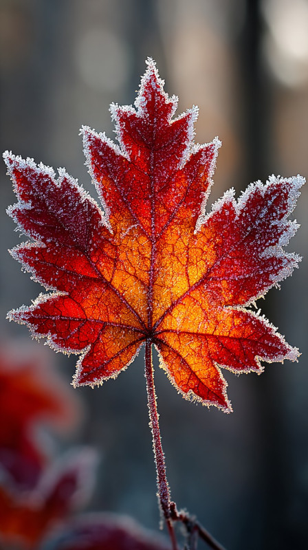 Vibrant Autumn Maple Leaf 4K HD Wallpaper