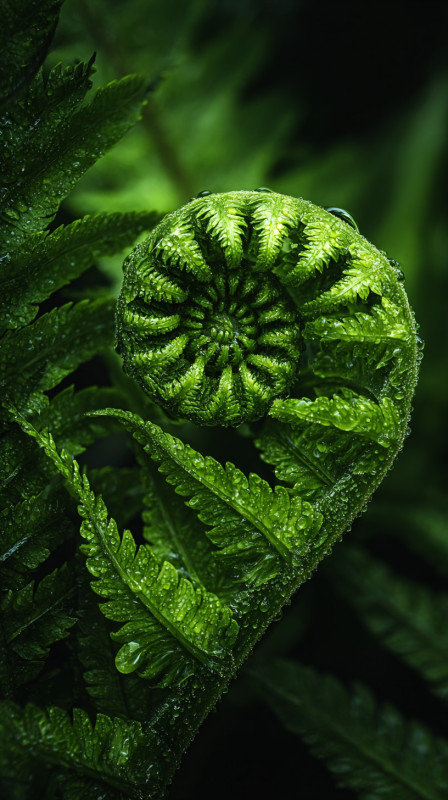 Vibrant Green Fern 4K Nature Wallpaper
