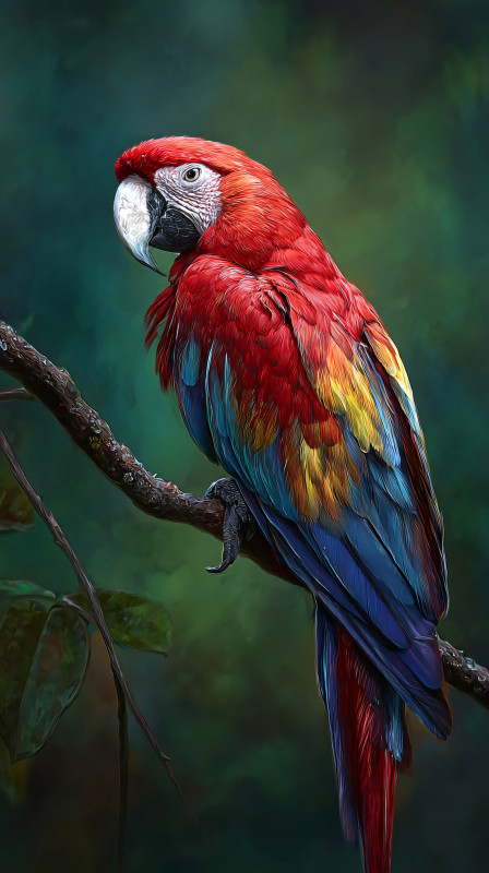 Vibrant Parrot in Nature 4K Wallpaper